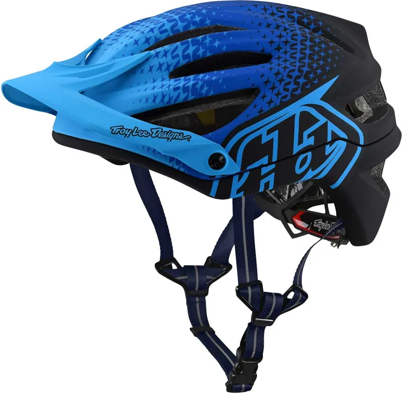Troy Lee Designs 2018 MIPS A2 MTB Helmet Starburst Ocean Blue