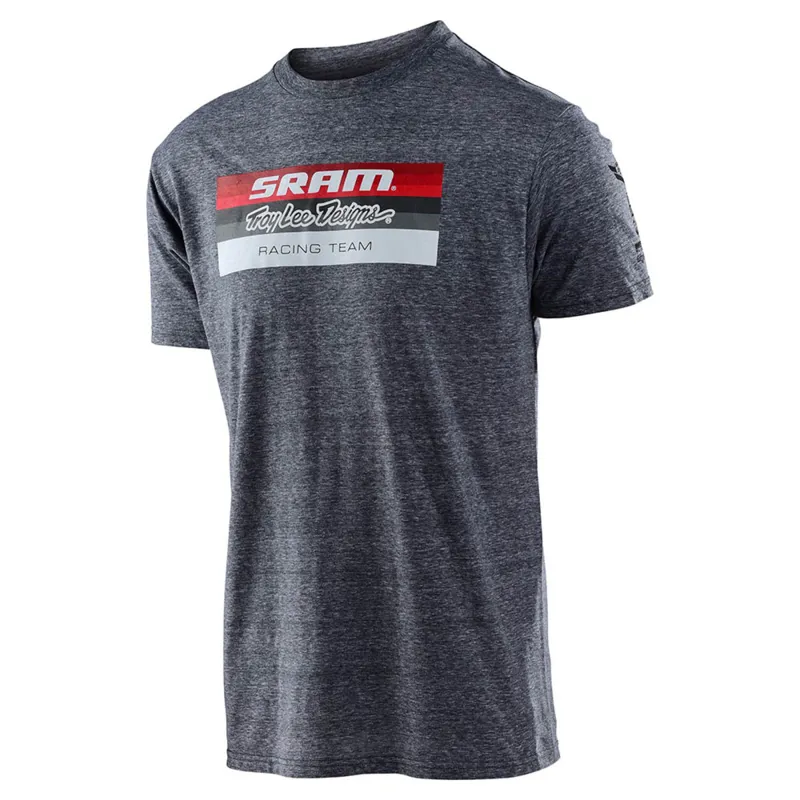 Troy Lee Designs Sram TLD Racing Block Tee Vintage Gray Snow