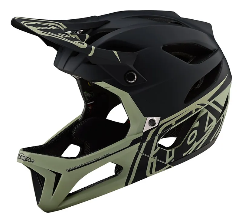 Troy Lee Designs Stage MIPS Full Face Helmet Stealth Black/Stone Gray