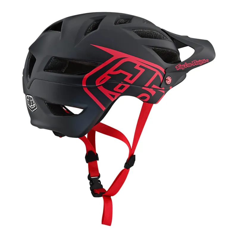 Troy Lee Designs A1 Drone Helmet Black/Red-1