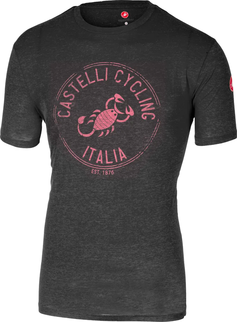 Castelli Armando T- Shirt Melange Gray/ Pink