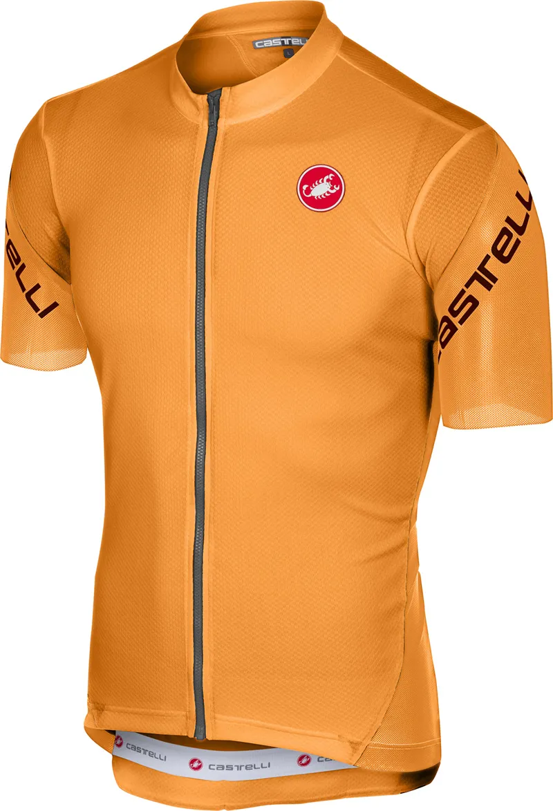 Castelli Entrata 3 Jersey FZ Short Sleeve Orange