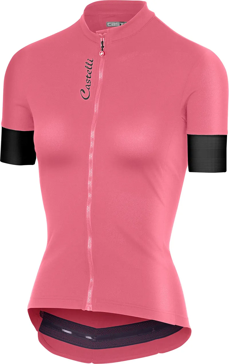 Castelli Anima 2 Womens Jersey FZ Pink/Light Black