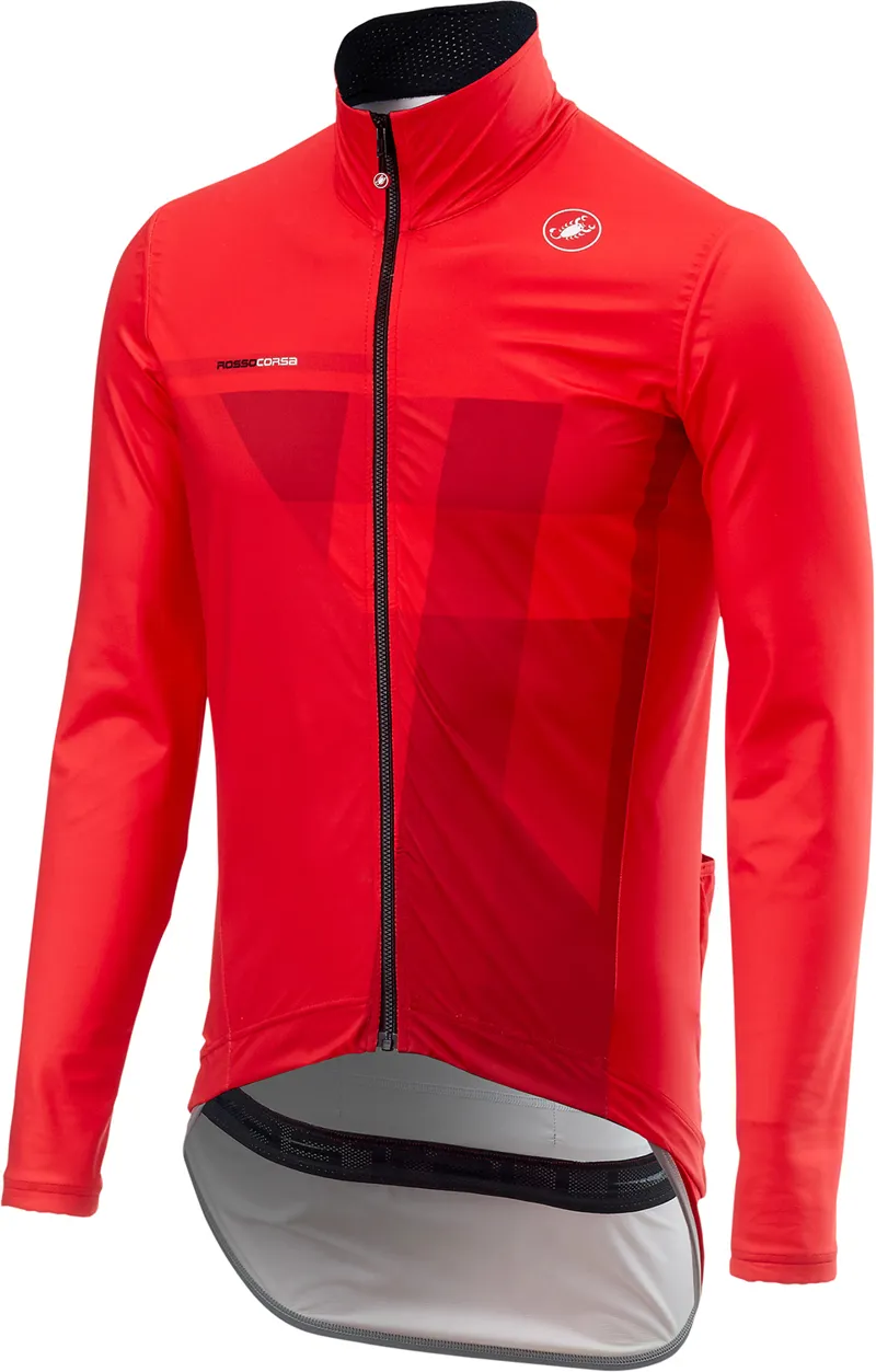 Castelli Pro Fit Rain Jacket Red