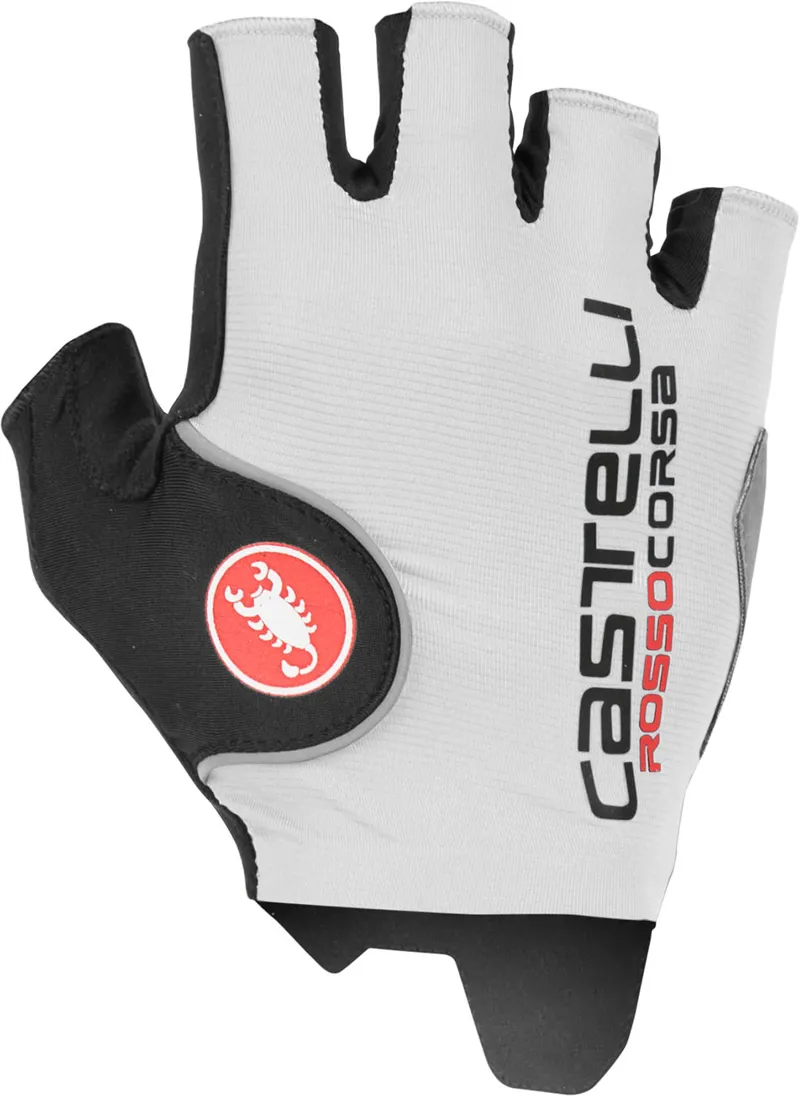 Castelli Rosso Corsa Pro Glove White