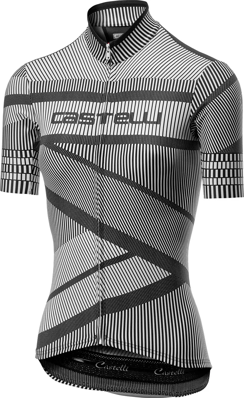 Castelli Millerighe Womens Jersey FZ White/Black