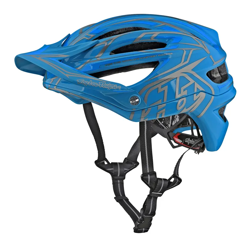 Troy Lee Designs A2 MIPS MTB Helmet Pinstripe 2 Ocean Blue