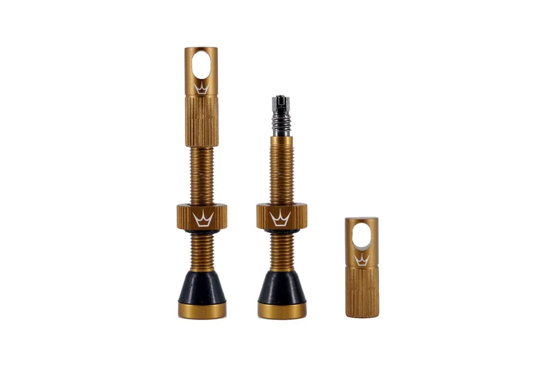 Peatys Tubeless Valves Pair Bourbon 42mm