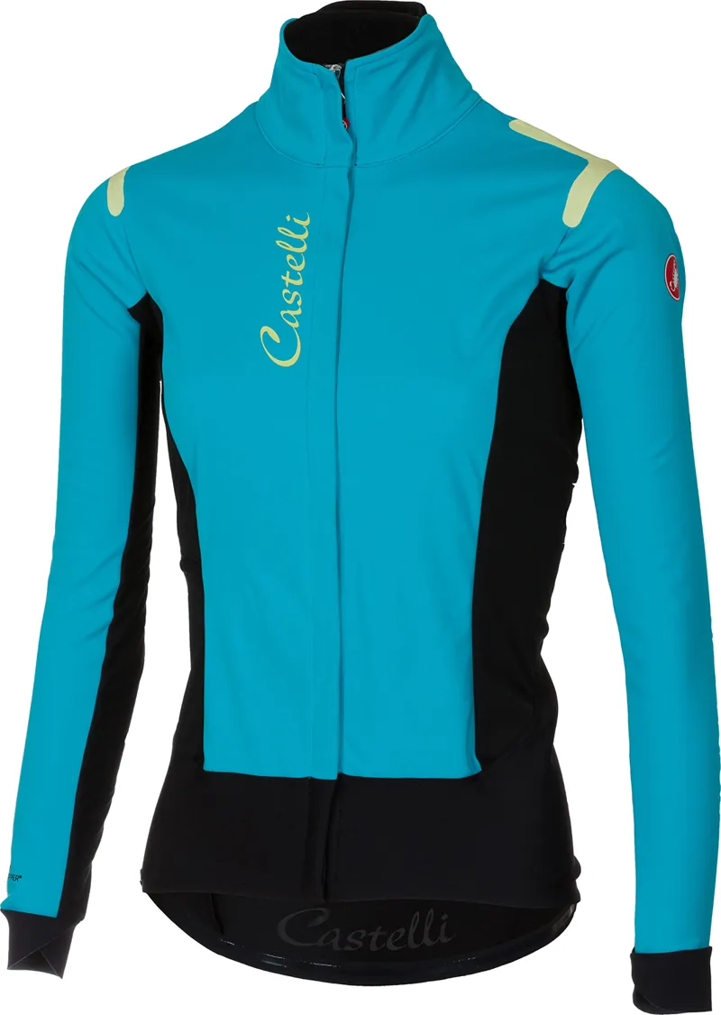 Castelli Alpha Ros Womens Jacket Turquoise