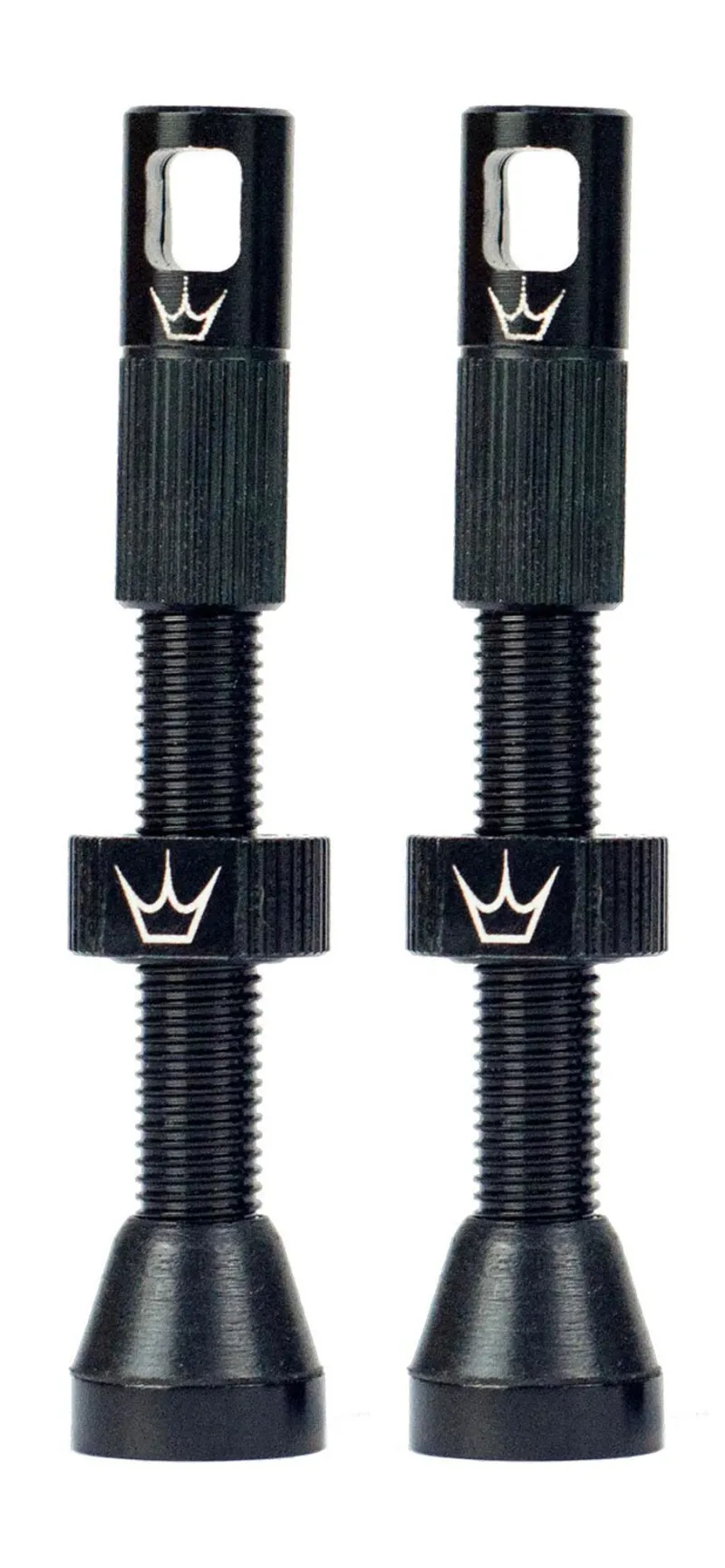 Peatys Tubeless Valves Pair Black 60mm