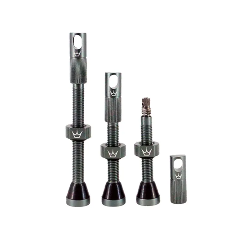 Peatys Tubeless Valves Pair Grey 42mm