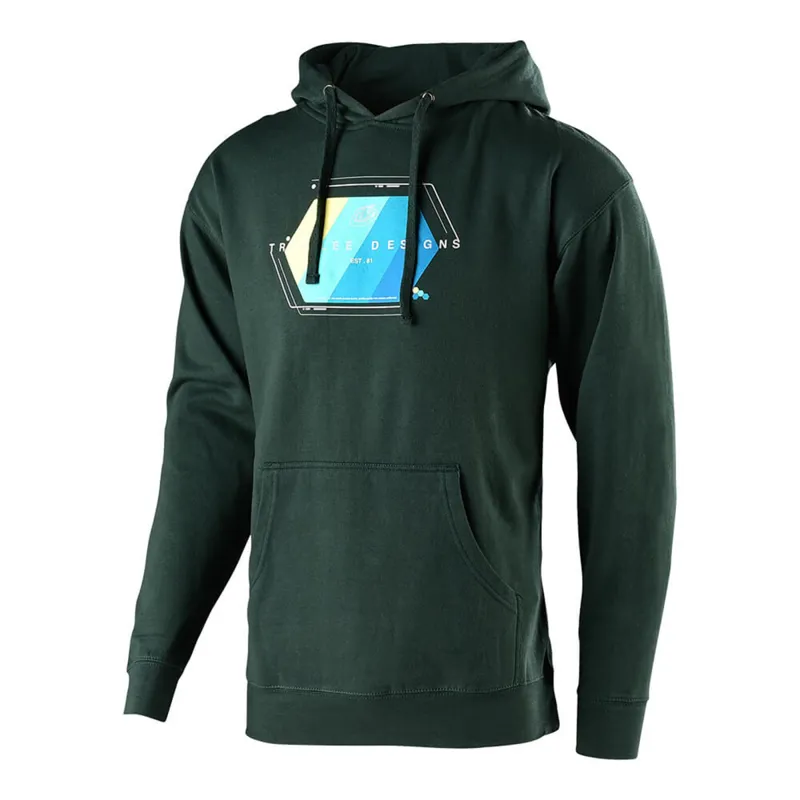 Troy Lee Designs Technical Fade Pullover Hoodie Alpine Green