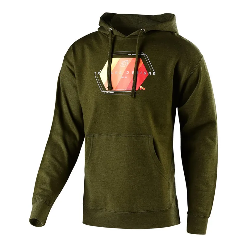 Troy Lee Designs Technical Fade Pullover Hoodie Army Heather