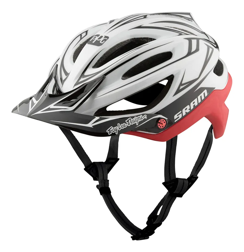 Troy Lee Designs A2 Helmet MIPS SRAM Team White/Red