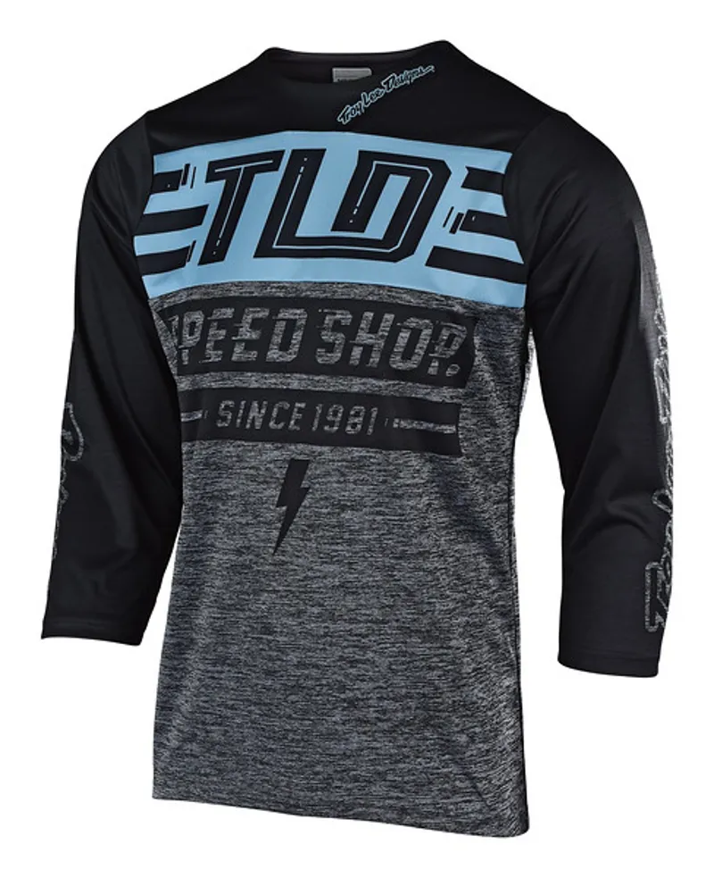 Troy Lee Designs Ruckus Jersey Heather Blue Gray/Black