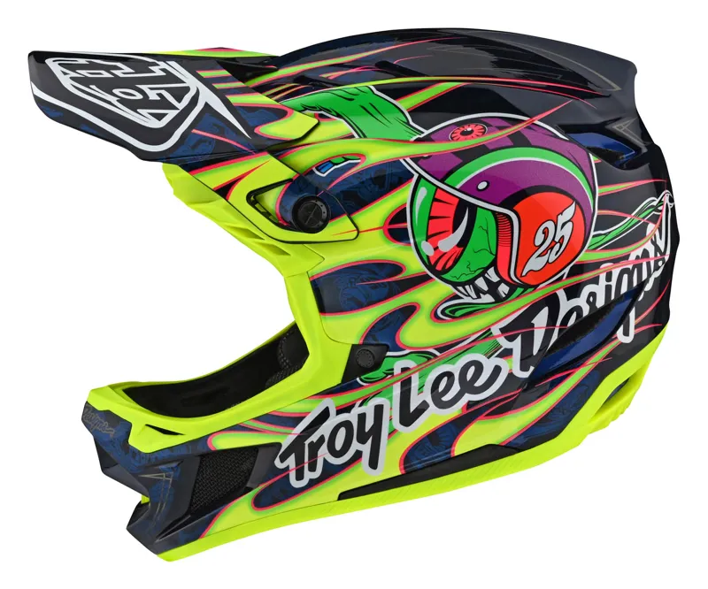 Troy Lee Designs D4 Composite Limited Edition Eyeball Yellow-1