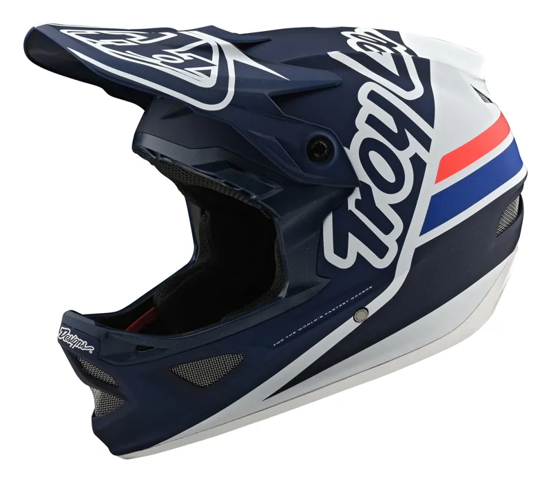 Troy Lee Designs D3 Fiberlite Silhouette Navy/White