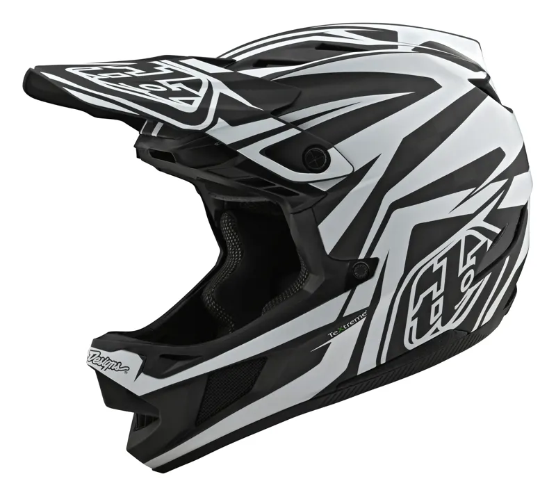 Troy Lee Designs D4 Carbon Slash Black/White