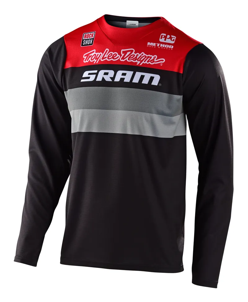 Troy Lee Designs Skyline LS Jersey Continental Sram Black Red