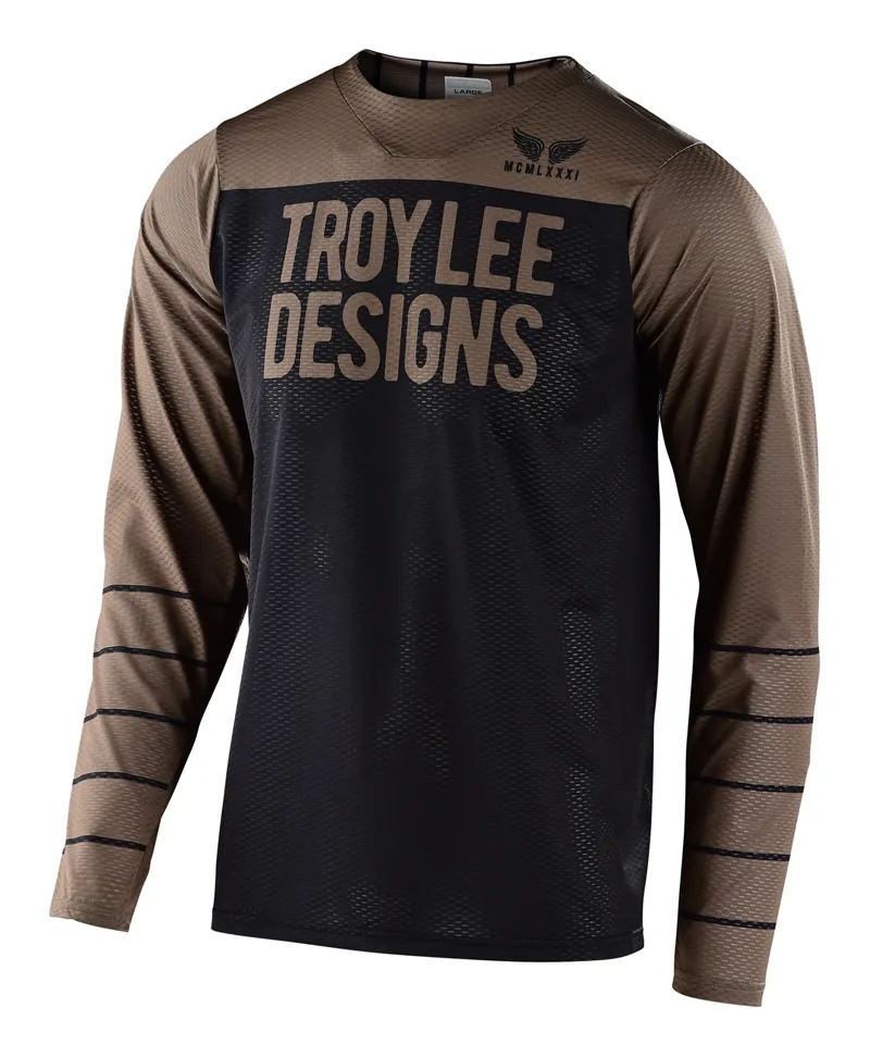 Troy Lee Designs Skyline Air L/S Jersey Pinstripe Black Walnut