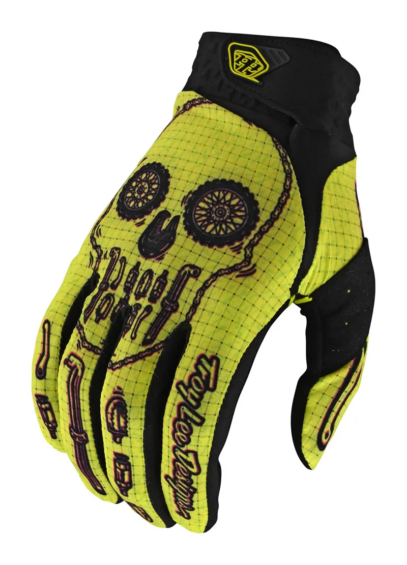 Troy Lee Designs Air Glove Ltd Edition Gear Head Yellow