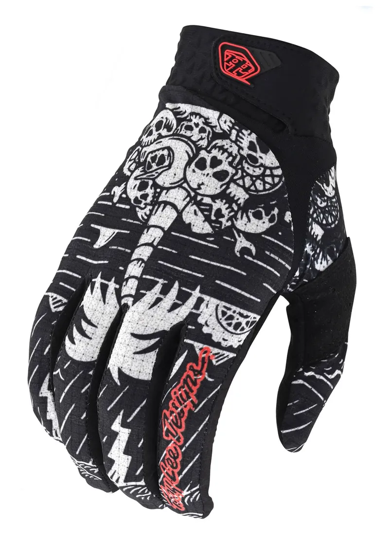 Troy Lee Designs Air Glove Ltd Edition Boneyard Black