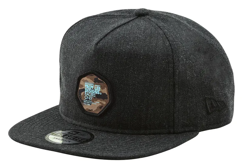 Troy Lee Designs Race Camo Snapback Heather Black