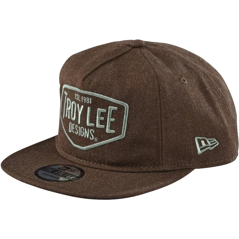 Troy Lee Designs Motor Oil Snapback Heather Brown