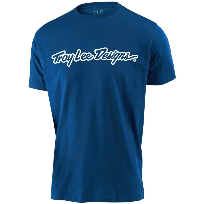Troy Lee Designs Signature Youth Tee Royal Blue