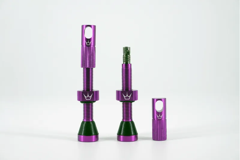 Peatys Tubeless Valves Pair Violet 42mm