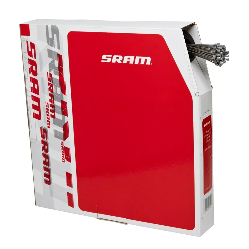 SRAM 1.1 Stainless Steel 2200mm 100-box Shift Cables in Silver