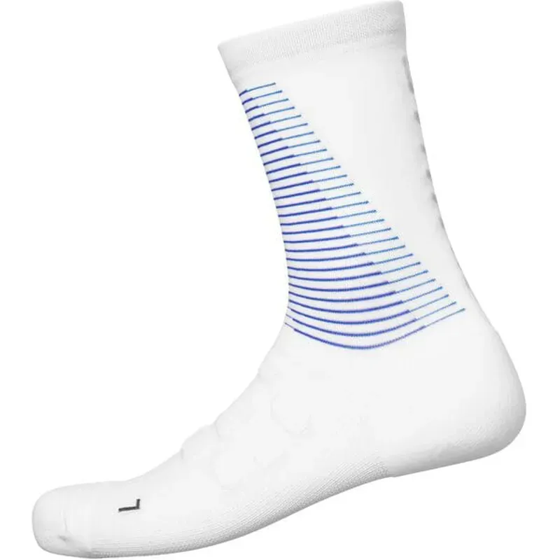 Shimano Clothing S-Phyre Tall Socks in White/Purple