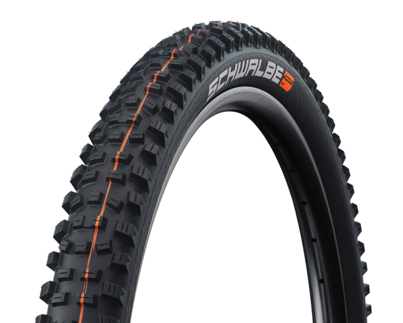 Schwalbe Hans Dampf Evo SS TL-EZ Add. Soft 27.5x2.35-inch FB Tire in Black-1