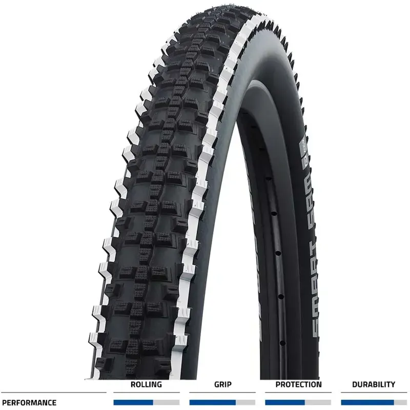 Schwalbe Addix Smart Sam 20x2.35-inch Performance Wired Tire in Black