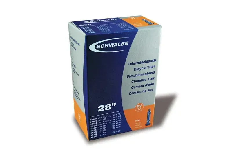 Schwalbe 26x13/8-inch Standard Woods Valve Tube in Black