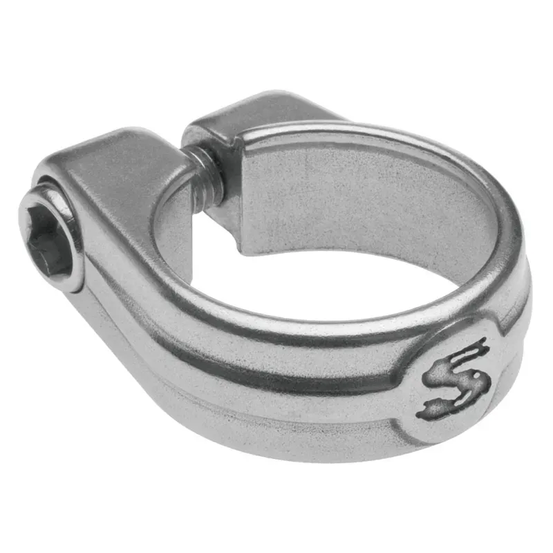 Surly Stainless Steel 33.1mm Clamp in Silver