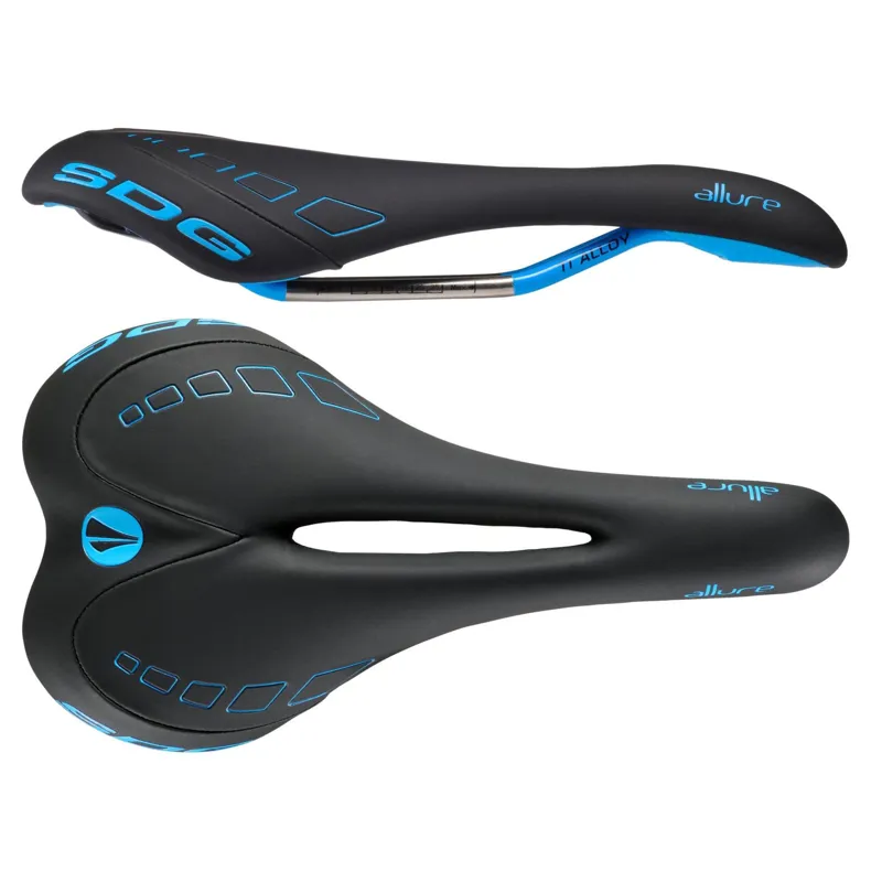 SDG Allure Womens Ti-Rail Saddle in Blue