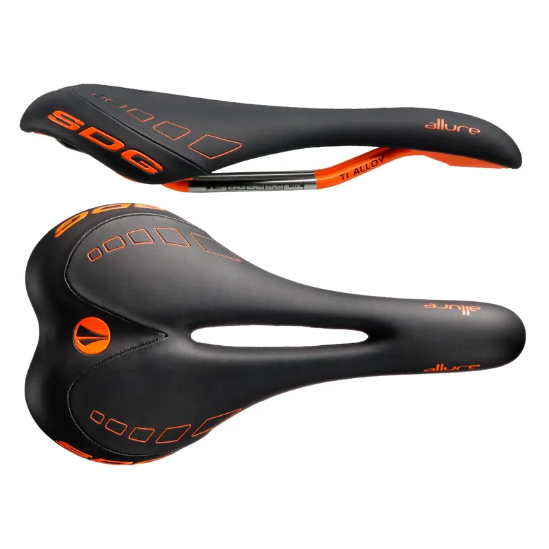 SDG Allure Womens Ti-Rail Saddle in Orange