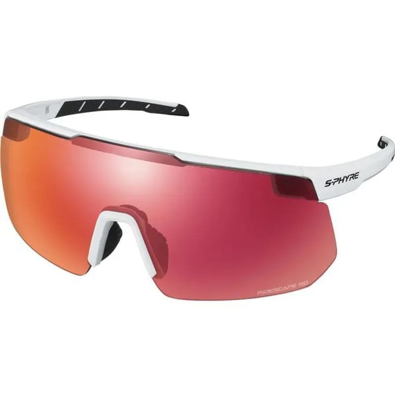 Shimano S-PHYRE RideScape Road Lens Glasses in White