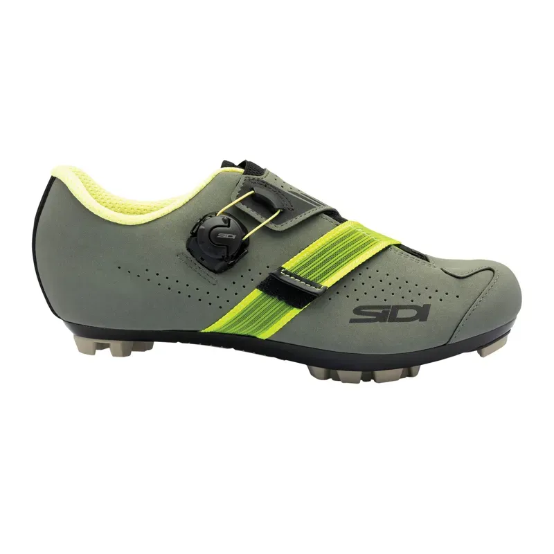 Sidi Aertis MTB Shoes - Two Toned In Military/Yellow