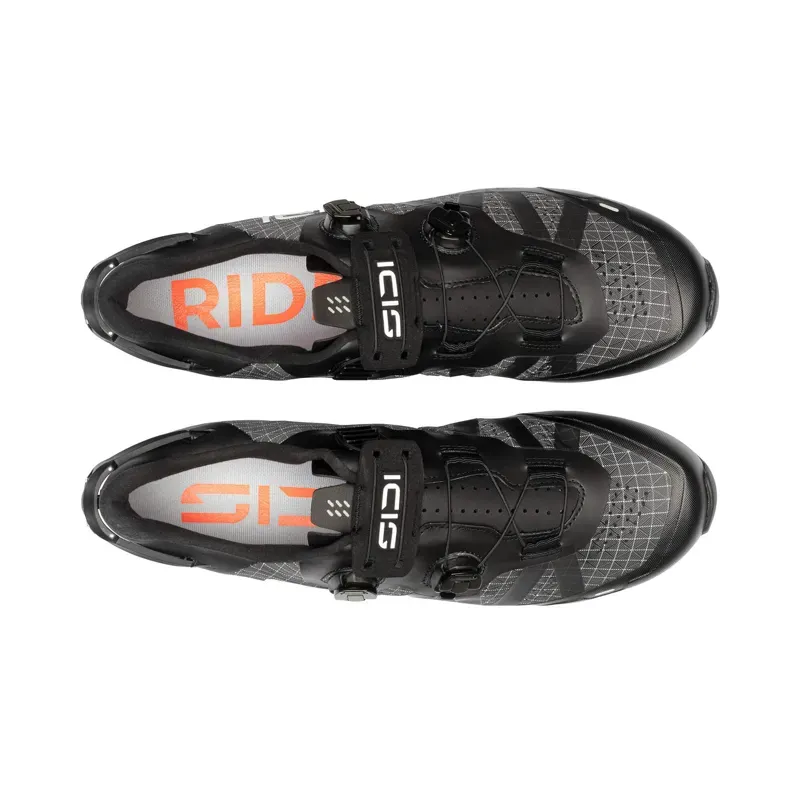 Sidi Aeron Monochrome Gravel Shoes in Black-2