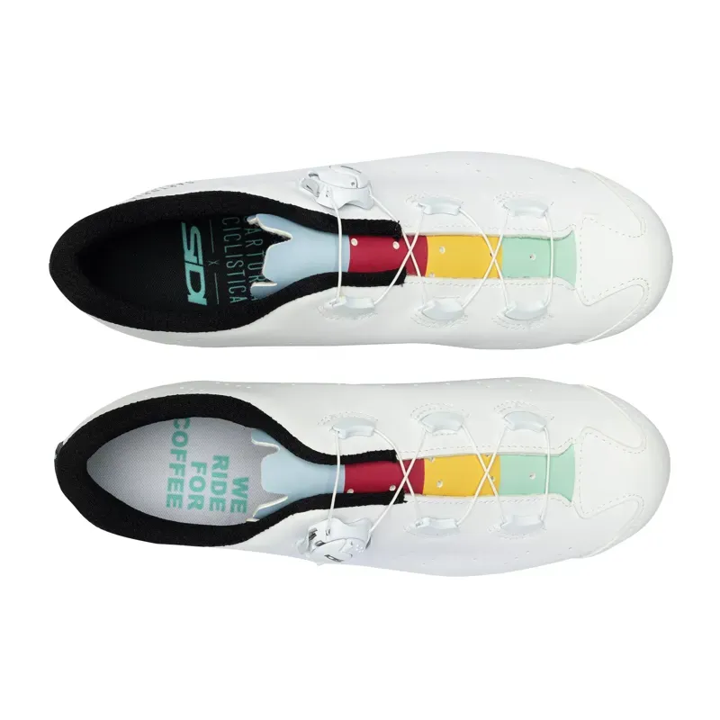 Sidi Laghee Sprint Monochrome Road Shoes in White-4