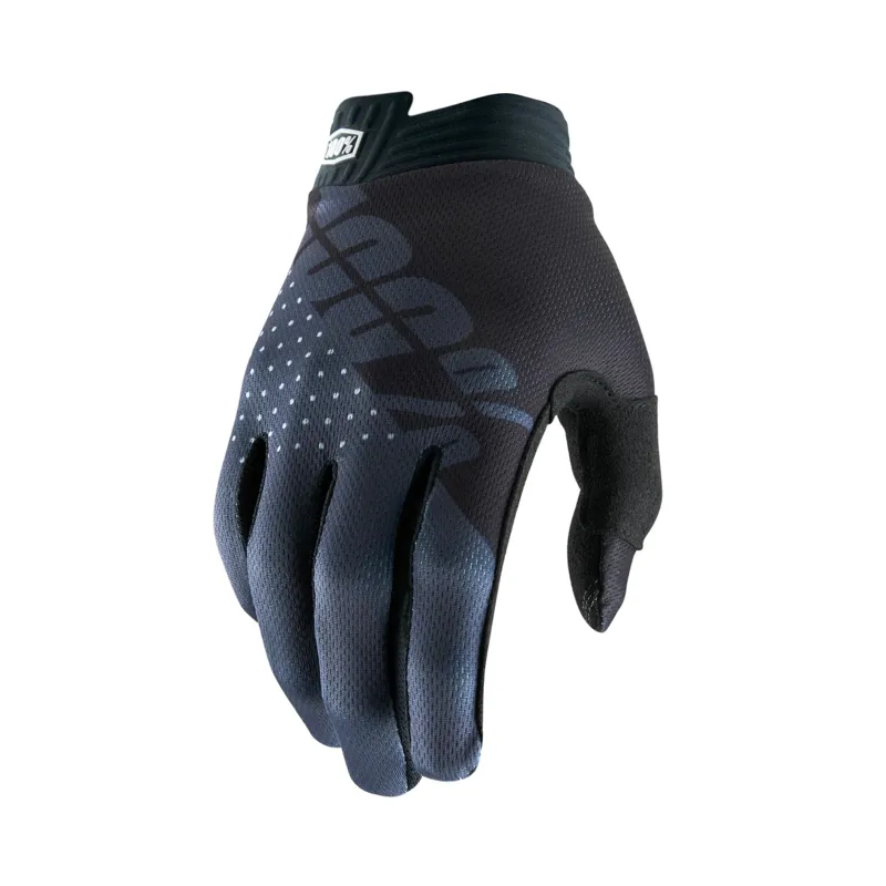 100 Percent iTrack Youth Glove Black/Charcoal