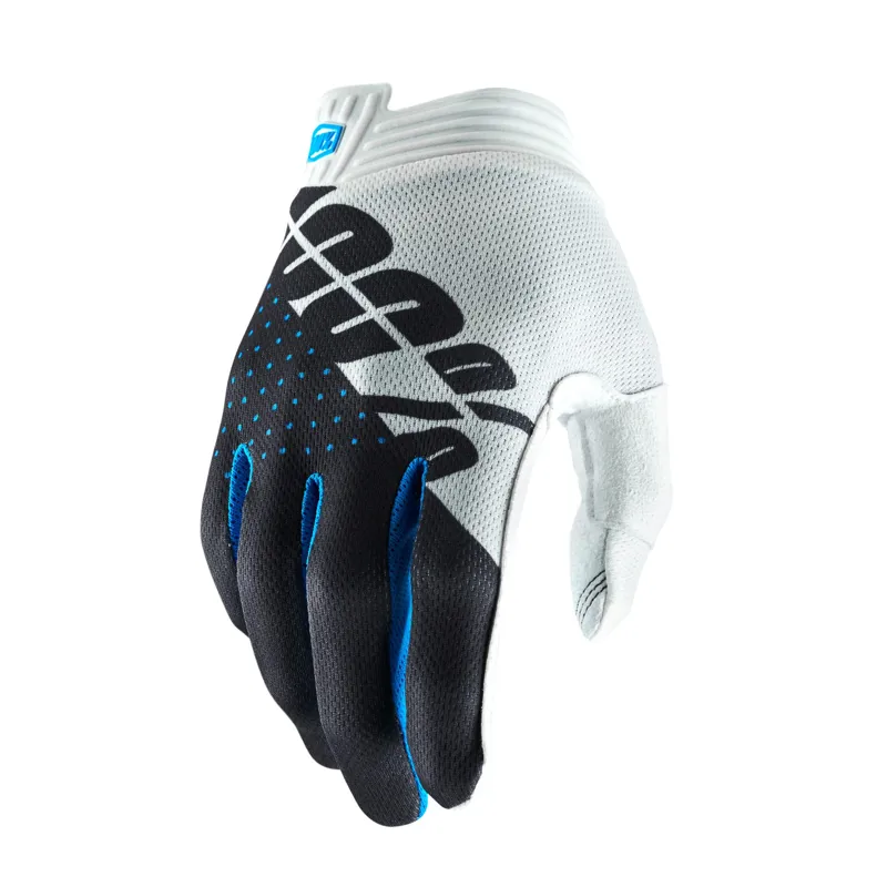 100 Percent iTrack Glove White / Steel