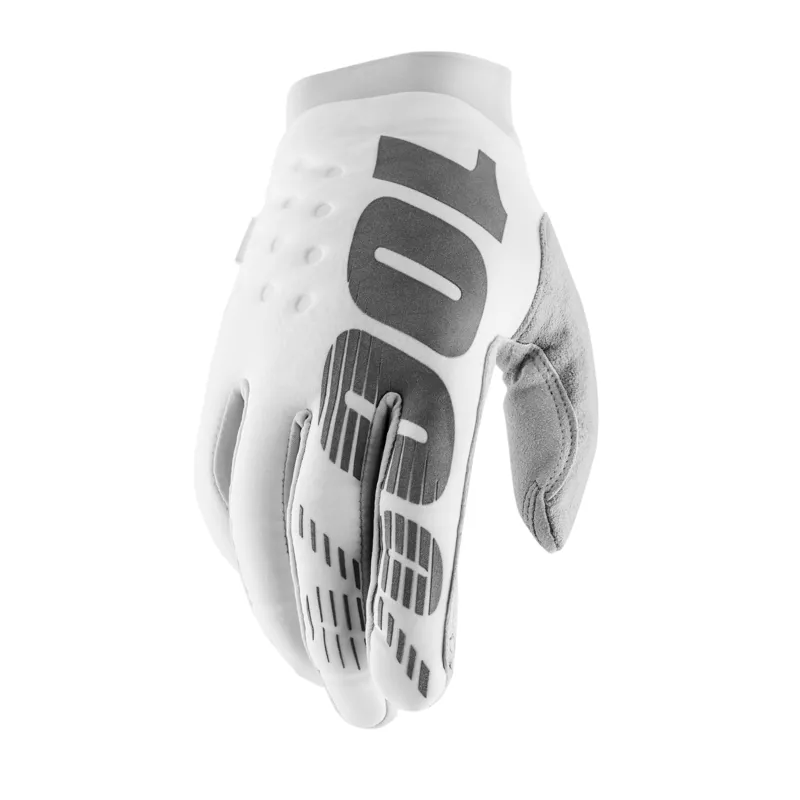 100 Percent Brisker Cold Weather Glove White / Silver