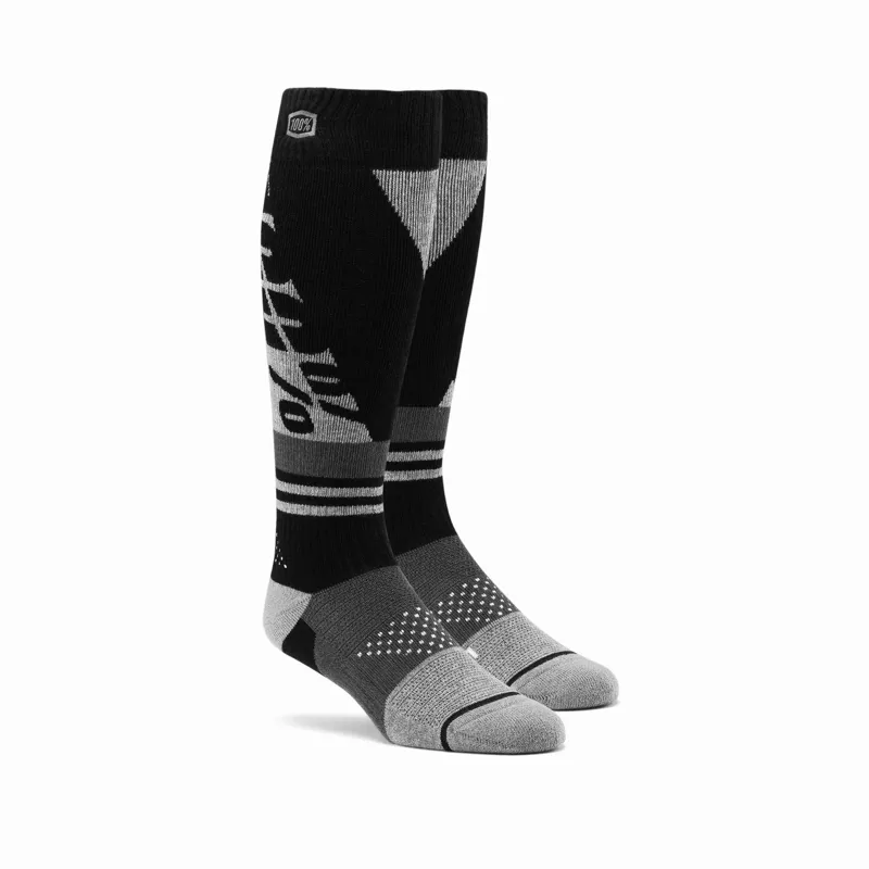 100 Percent Torque Comfort Moto Socks Black / Grey
