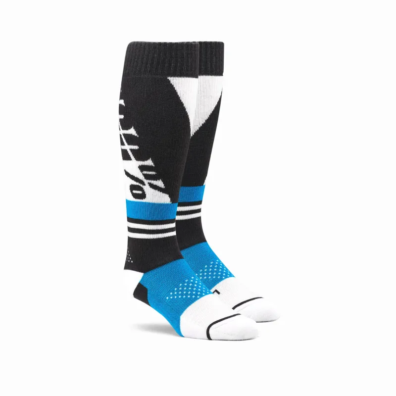 100 Percent Torque Comfort Moto Socks Steel Grey