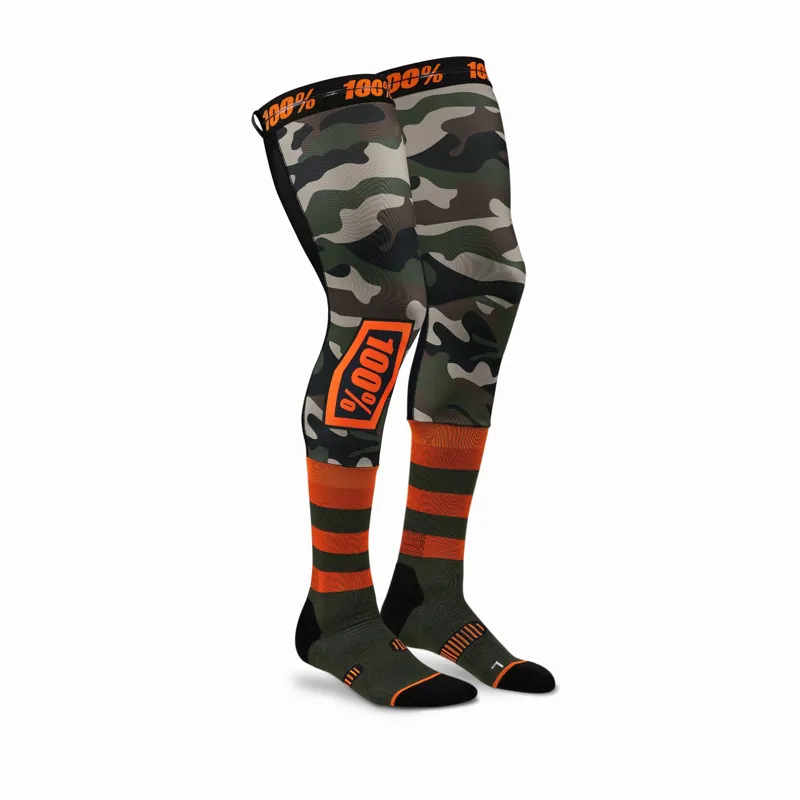 100 Percent REV Knee Brace Performance Moto Sock Camo
