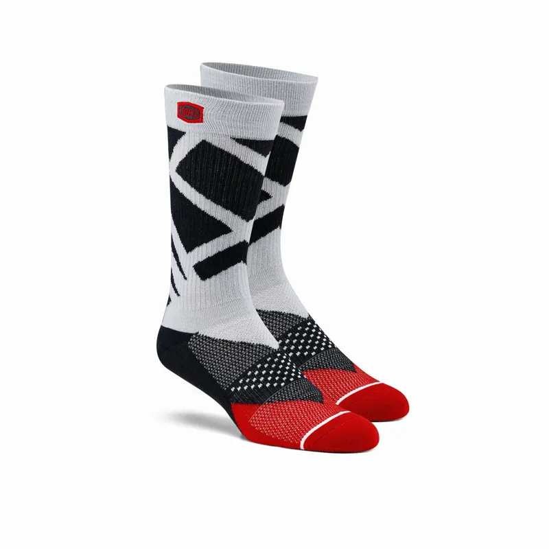 100Percent Rift Athletic Socks Steel Grey