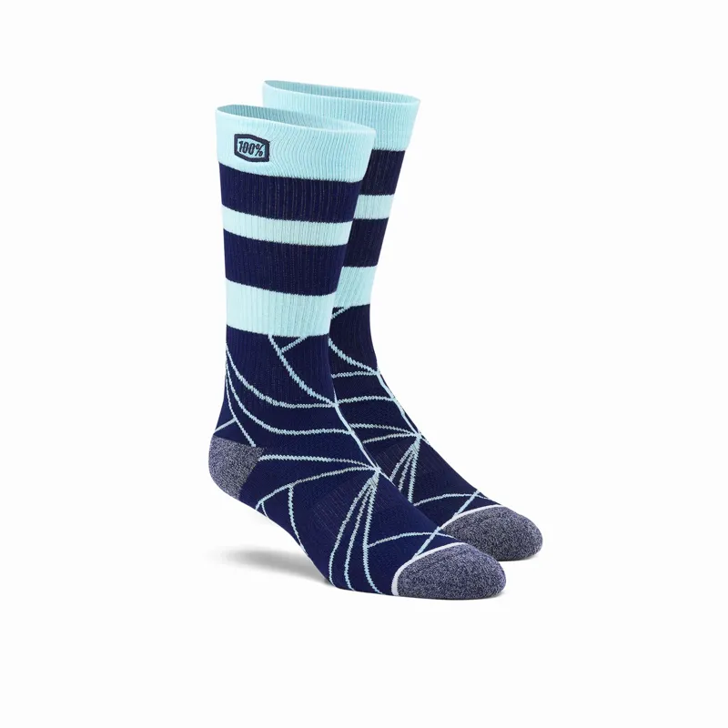 100 Percent Fracture Athletic Socks Navy